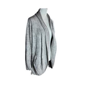 Barefoot Dreams CozyChicLite Oatmeal Cardigan Size Medium Luxe Lounge Longline